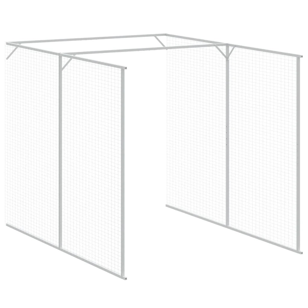Cuccia per cani con recinto 165 x 1271 x 181 cm antracite 02_0043471