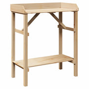 Tavolo da rinvaso Naturale 75 x 40 x 90 cm Legno di Pino Solido CFW7086553