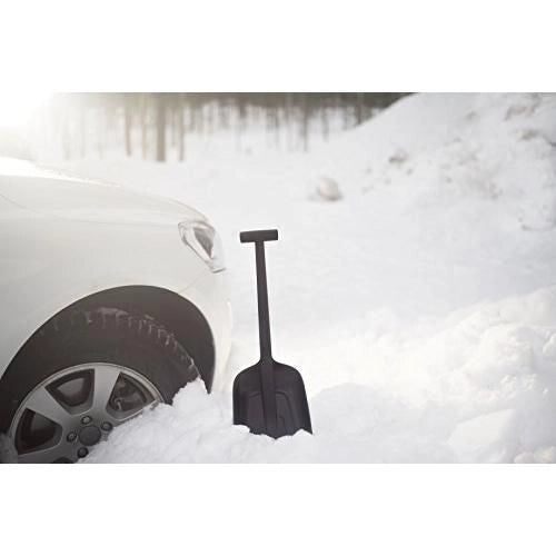 Fiskars 1019353 Solid Pala da neve per auto 63 cm lama 22 cm plastica rinforzata fibra di vetro colore Nero