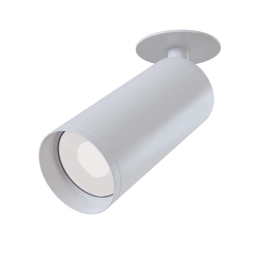 Maytoni lampada da soffitto moderna Focus 1 luce GU10 bianco metallo