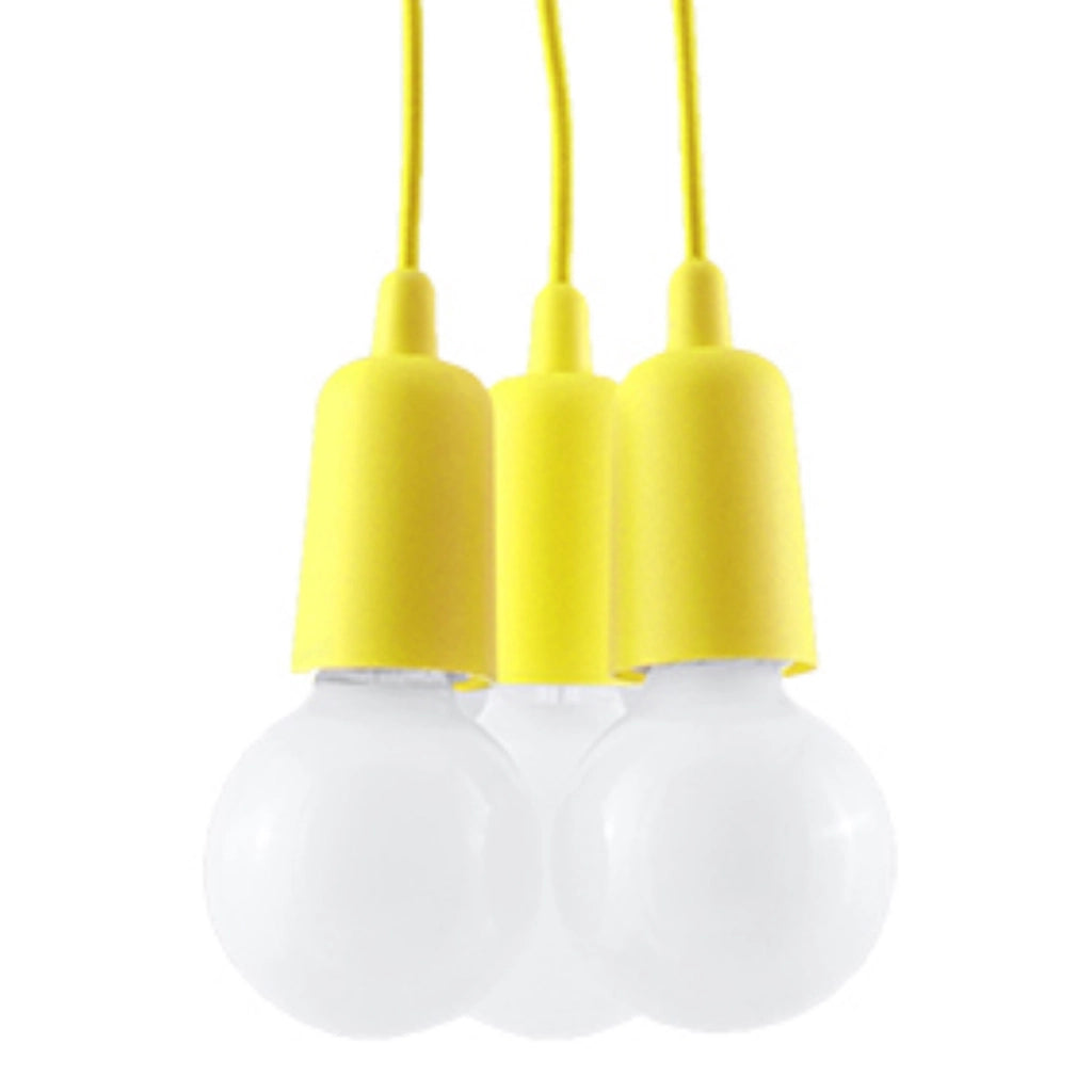 Lampadario Matero 3 luci giallo E27 Pure Lume PU.0579