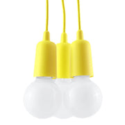 Lampadario Matero 3 luci giallo E27 Pure Lume PU.0579