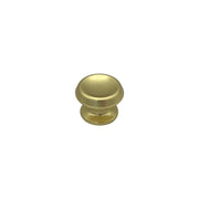 Pomolo fisso per porta SAGUATTI 166/60BB in alluminio oro lucido
