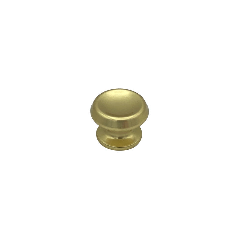 Pomolo fisso per porta SAGUATTI 166/60BB in alluminio oro lucido