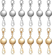 12 Pezzi di Chiavi Magnetiche a Catenaccio e Bracciale - Estensioni Sferiche per Gioielli (Oro, Argento)