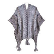 Sciarpa lavorata a maglia per autunno e inverno, scialle retr¨°, coperta, mantello, cappa