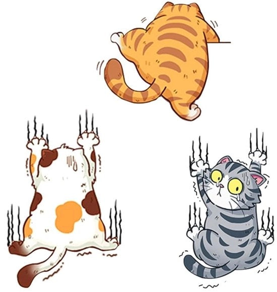 Autosticker di alta qualità - Gatto divertente - Sostanzialmente autoadesivo - Resistente al tempo - Duraturo - Disegno carino - Decalcomania autoadesiva