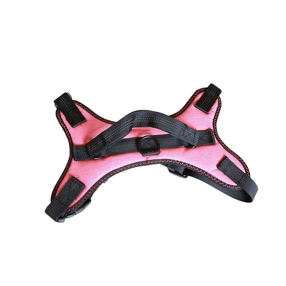 Trade Shop - Pettorina Imbracatura Per Cane Cani Piccola Media Grande Taglia A Maglia Aperta - Rosa   L