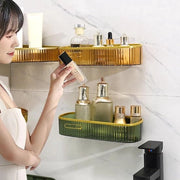 Organizzatore per bagno senza perforazione - contenitore per prodotti personali e shampoo - A-ecologico.