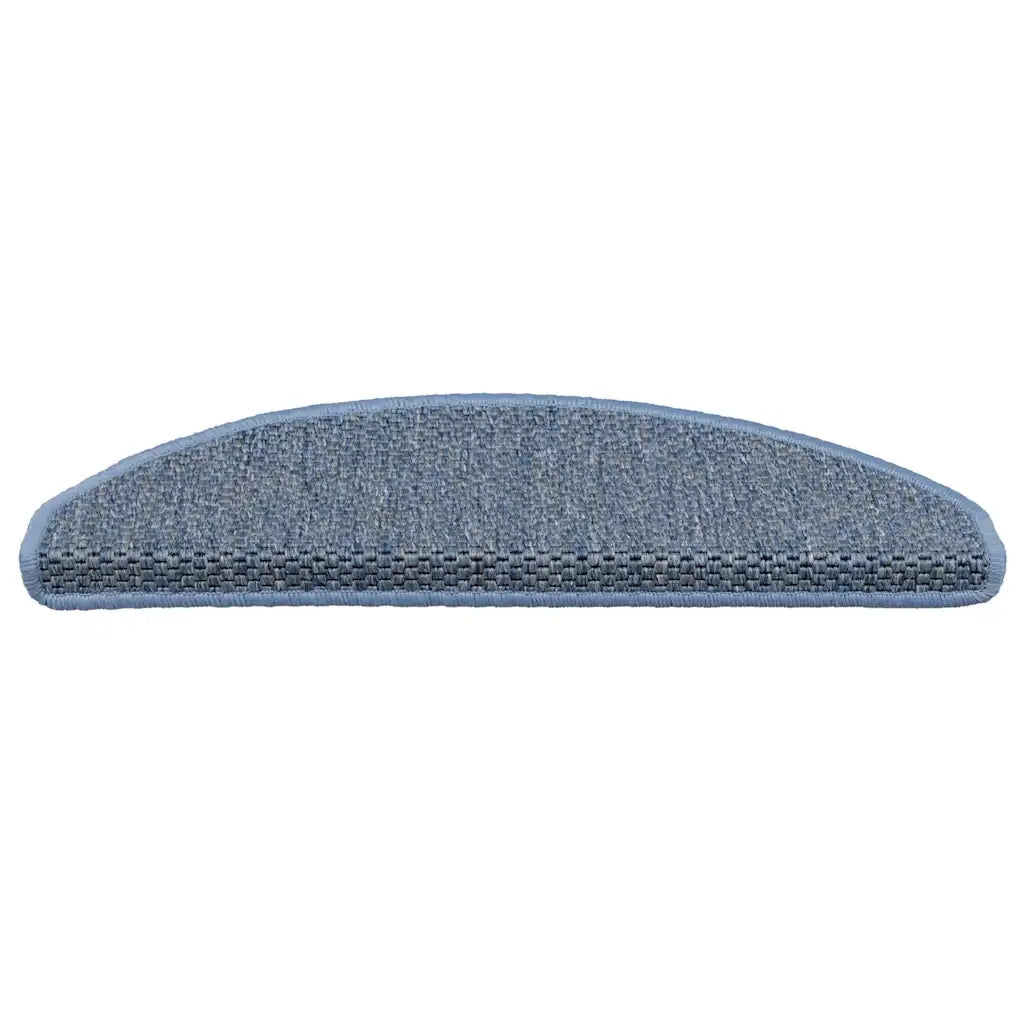 Tappeti Autoadesivi Scale Aspetto Sisal 15 pz | Gradini per Scale 65x21x4 cm Blu