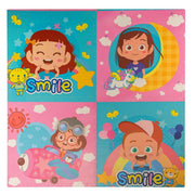 Tappeto Tappetino Mattonella Puzzle Morbido SMILE 60x60x1 cm Per Bambini 4 pz