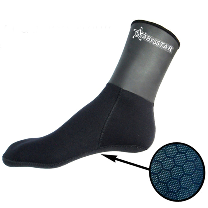 Calzari da mm 3 bifoderati in nylon suola antiscivolo tg m