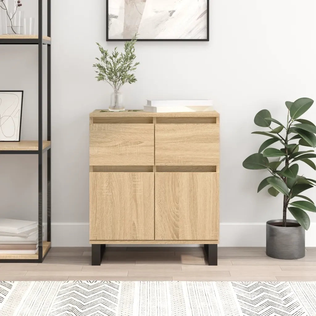 vidaXL Credenza Rovere Sonoma 60x35x70 cm in Legno Multistrato