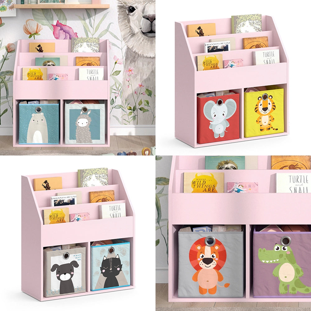 Vicco Libreria bambini rosa 72 x 79 cm Senza box pieghevole
