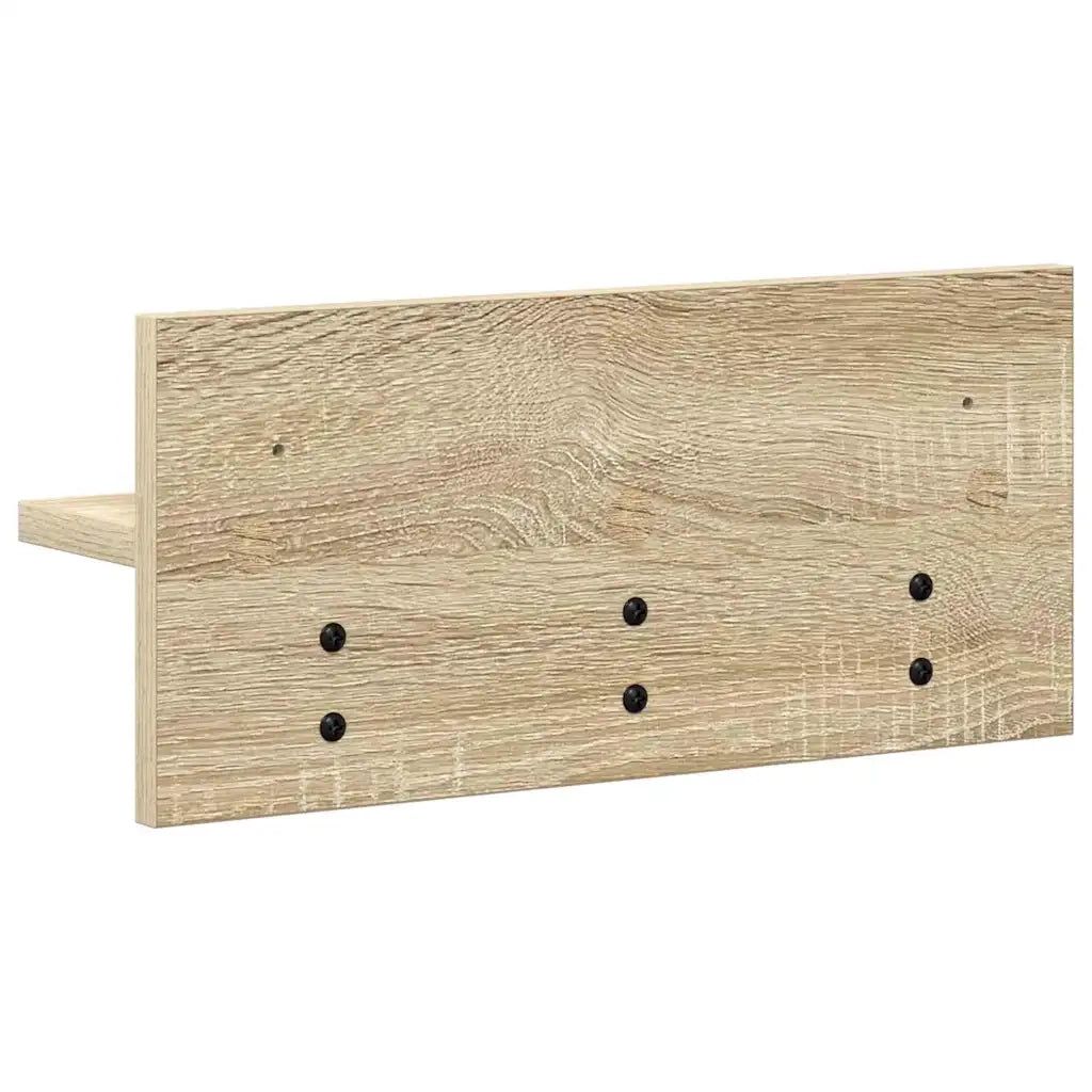 Appendiabiti a muro Rovere Sonoma 40 x 10,5 x 18 cm 874381