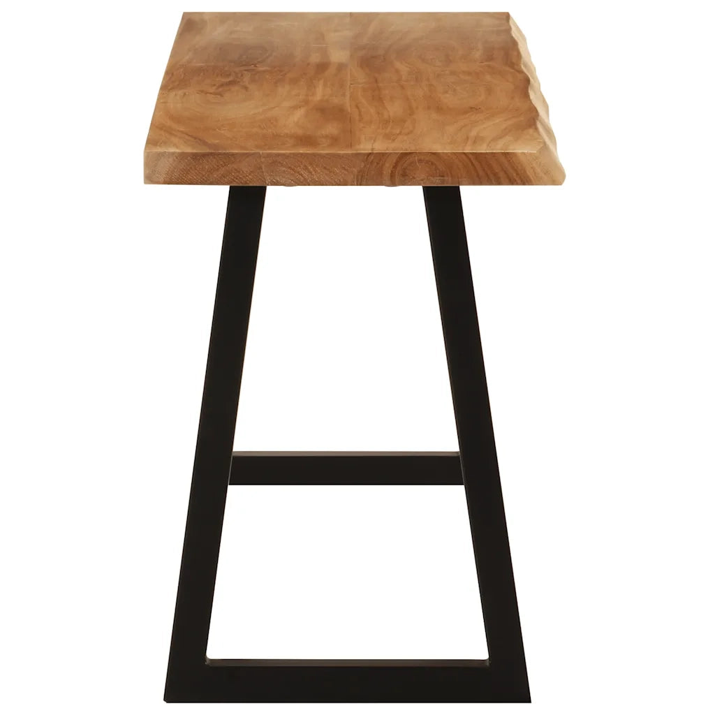 Panca con Bordi Vivi 105 cm in Legno Massello di Acacia CFW8723296
