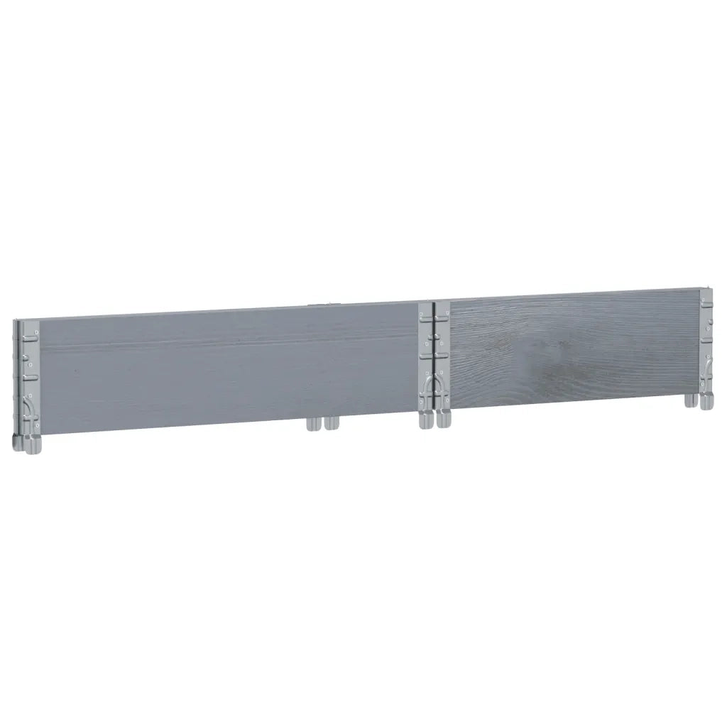 vidaXL Paretale per Pallet Grigio 80x60 cm in Legno Massello di Pino