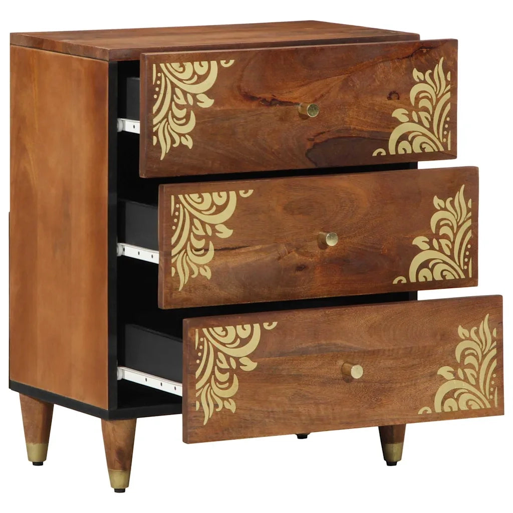 Armadio da Notte con cassetto Marrone miele 50 x 33 x 62 cm 4018745