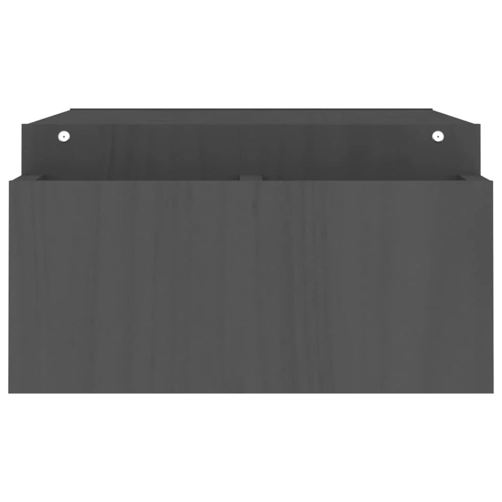 Supporto per monitor 100 x 27,5 x 15 cm in legno massello di pino grigio 02_0004465