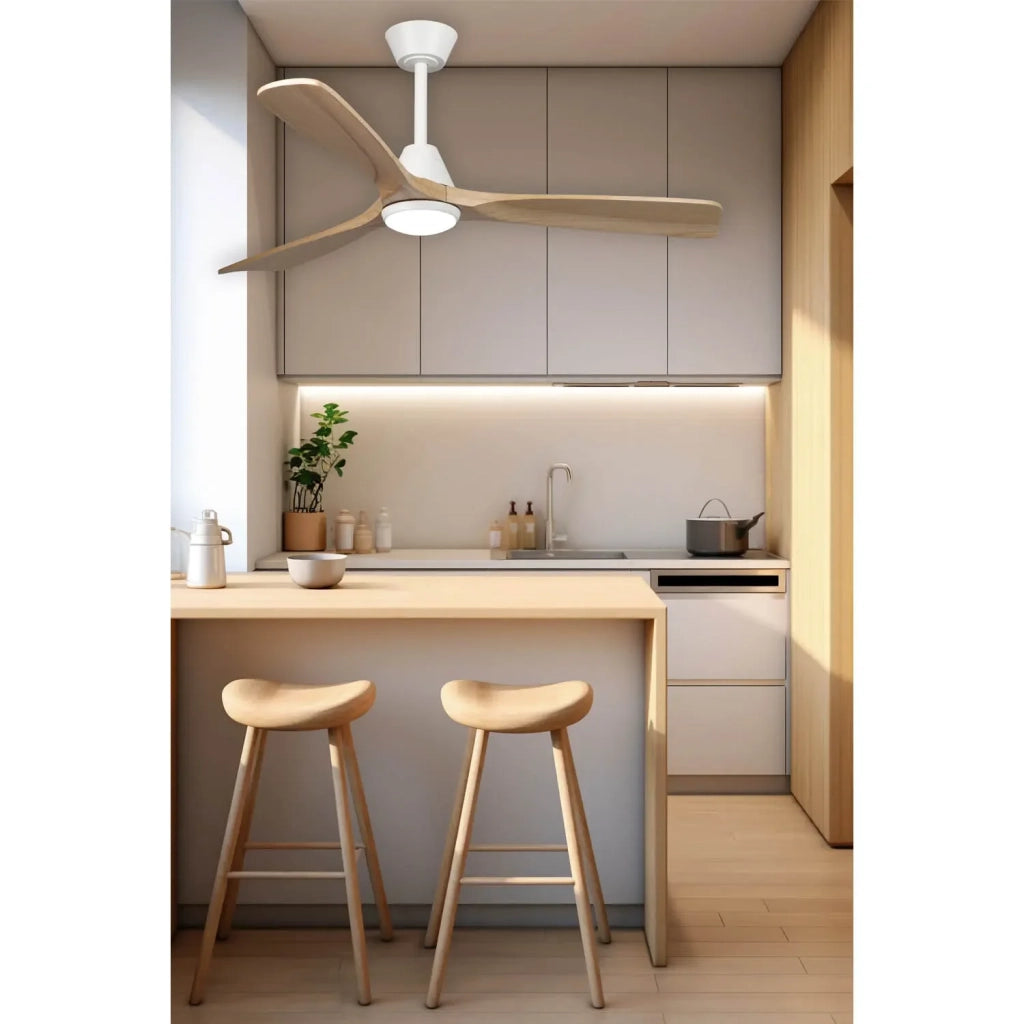 LÚZETE - VENTILATORE LED 18W 3 PALE MOTORE DC JARETH