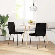 vidaXL Sedie da Pranzo 2 pz Nere in Velluto