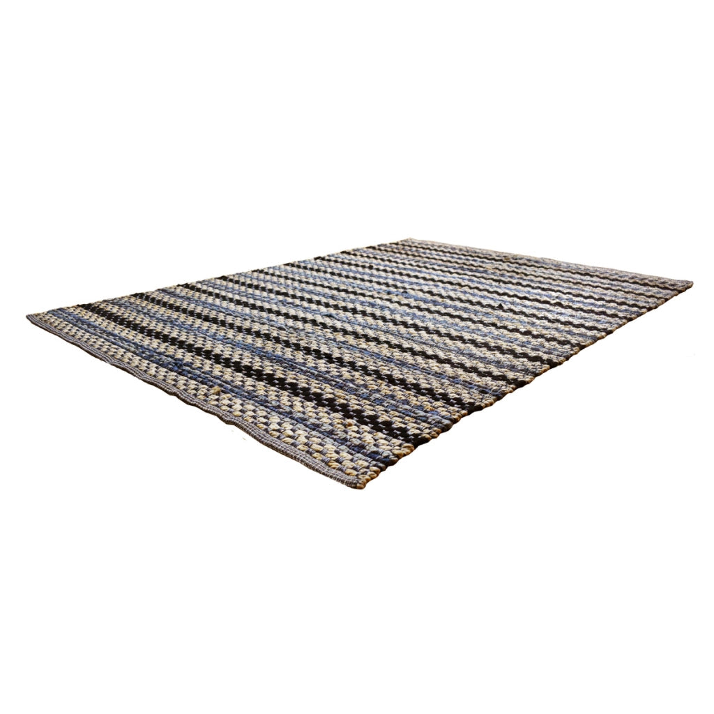 Tappeto artigianale Sienna 200 in juta e cotone grigio