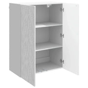 Armadietto a Muro | Mobiletto a muro Bianco Lucido 66 x 34,5 x 90 cm