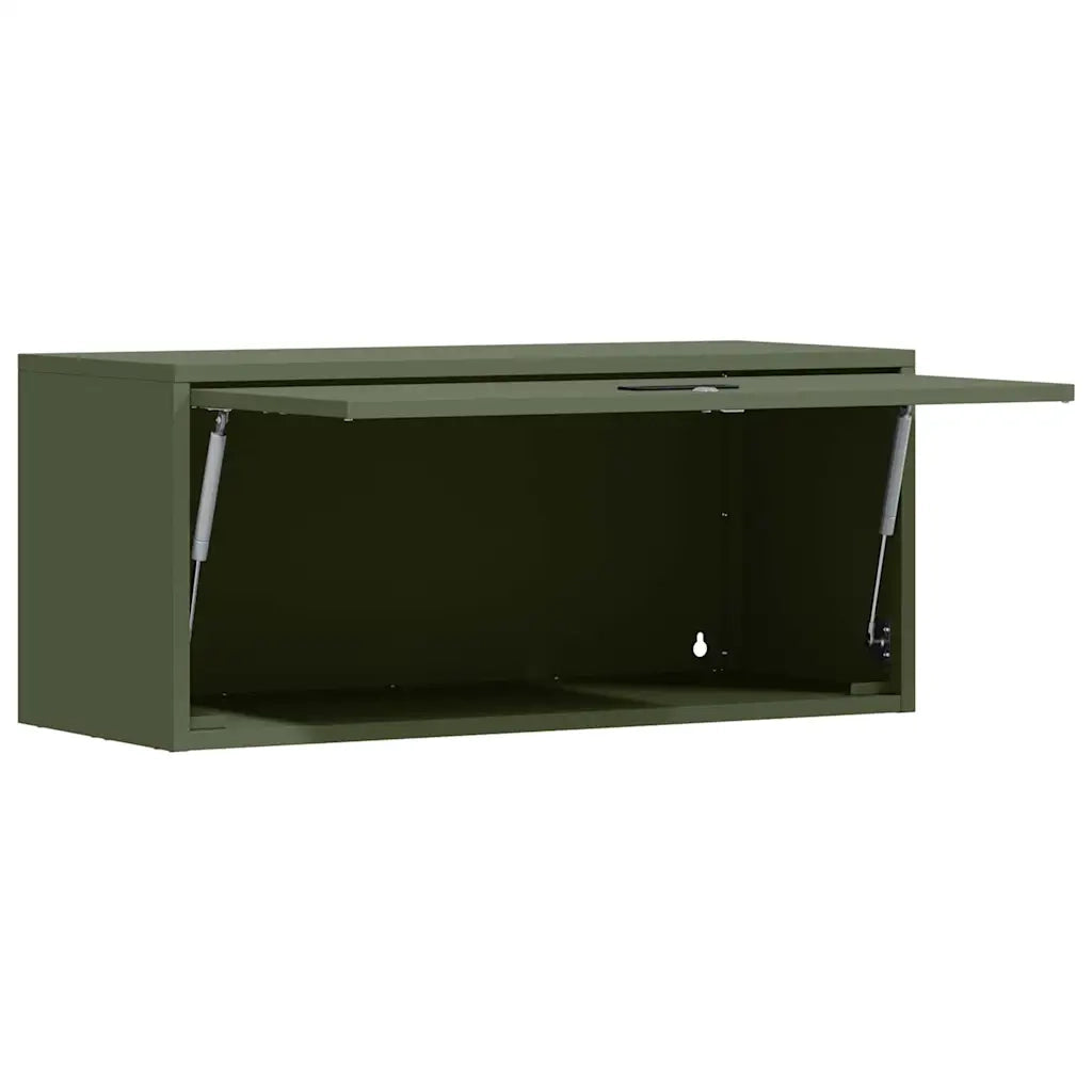 Armadio a muro per garage Oliver verde 80 x 33 x 35 cm