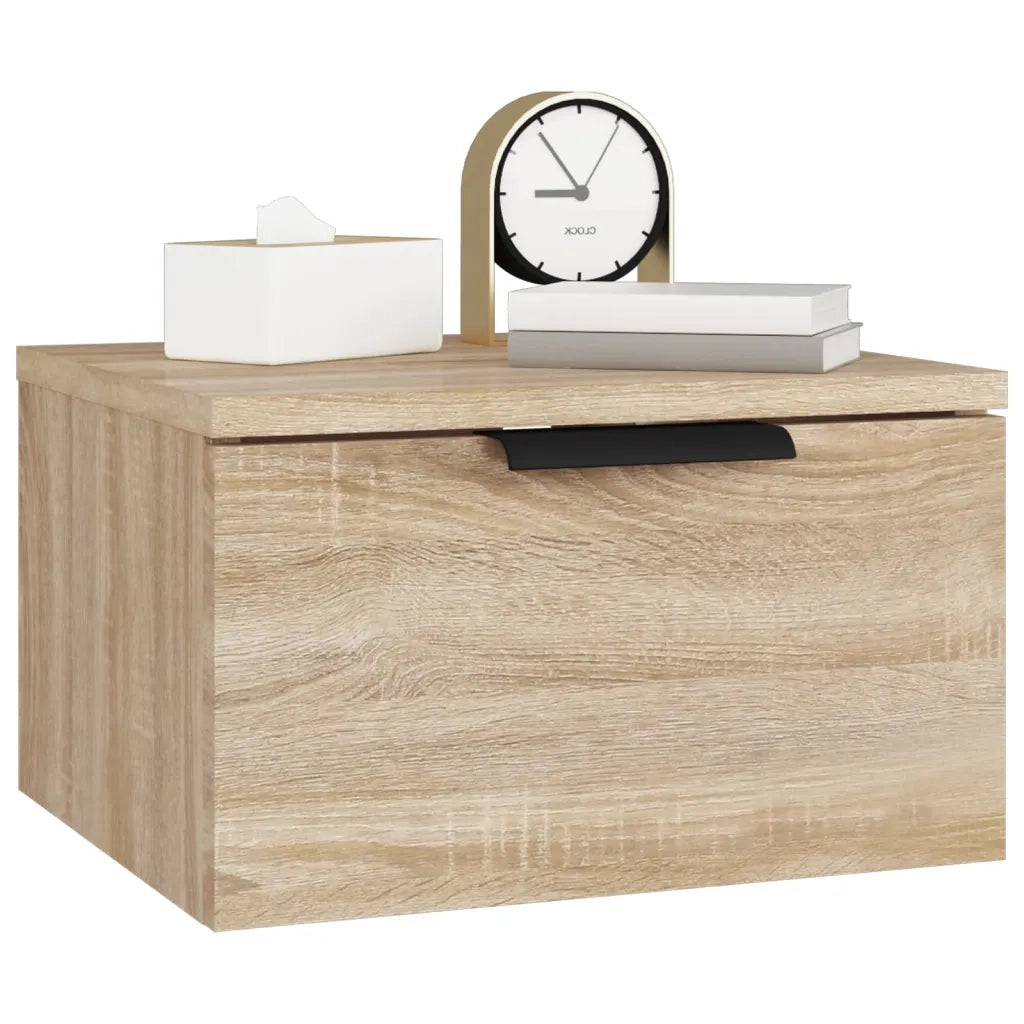 Comodino a Muro Rovere Sonoma 34x30x20 cm cod mxl 65589