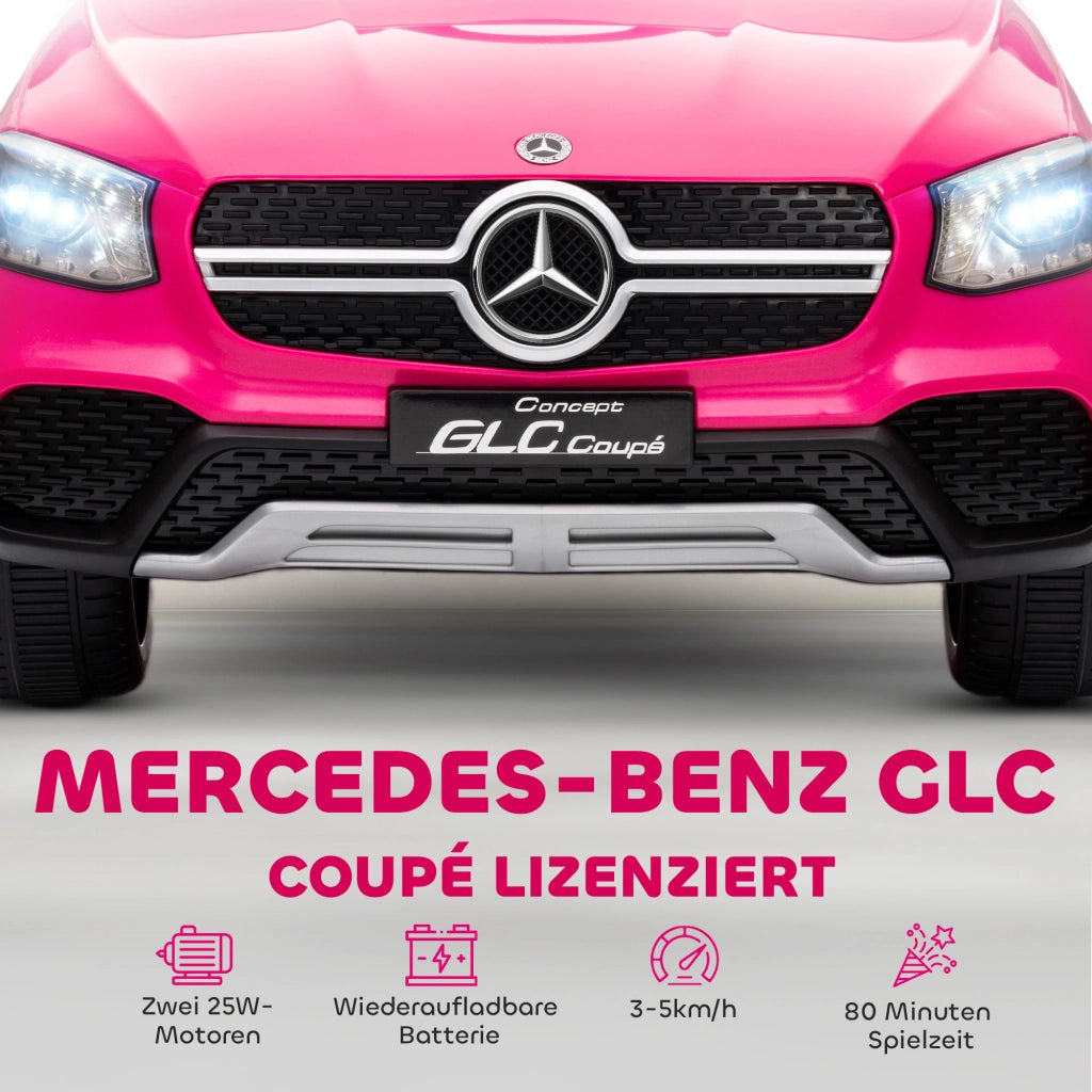 Auto Bambini 12V Telecomando LED Musica ¨C ZephMum ¨C 3-6 Anni Rosa