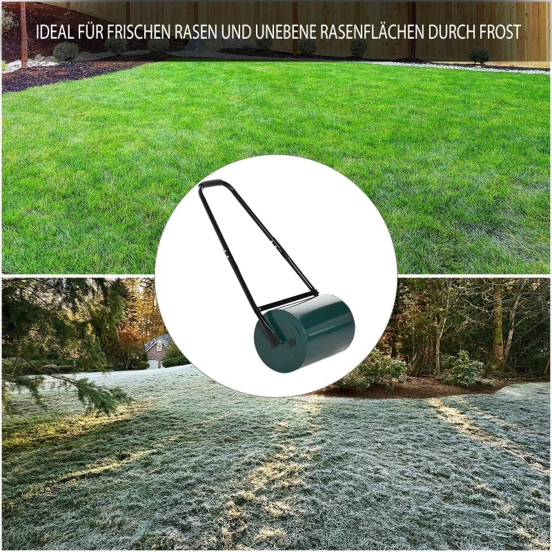 RULLO PER PRATO 102x50x30 cm Metallo Verde