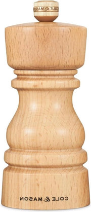 Macina Sale a London - Costruzione in Betulla Naturale - Meccanismo Ceramico - Inox - Regolabile - 130 mm