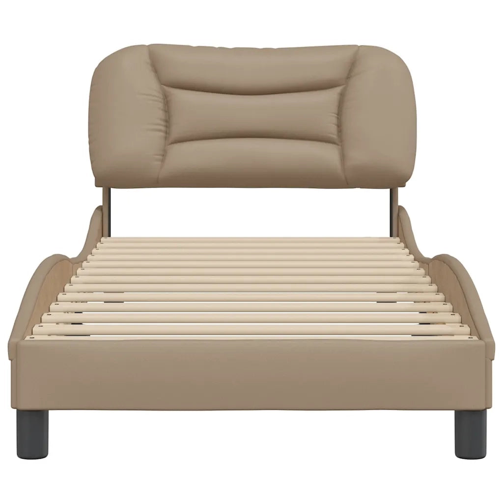 Giroletto senza Materasso Hvar Cappuccino 90x190 cm in Similpelle 3207971