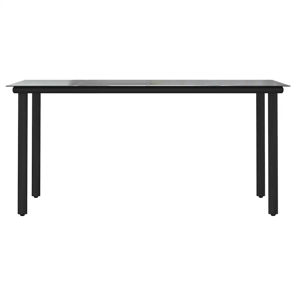 Set da Pranzo da Giardino 5pz con Cuscini Polyrattan Vetro 3334572