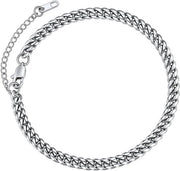 Collana per donna - Catena estiva per spiaggia unica 22 cm - Argento oro nero - Pendente massiccio con scatola regalo per compleanno San Valentino