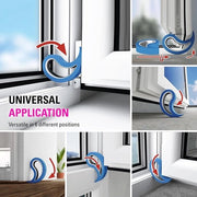 Set di fermatrici per porte da 4 pezzi - fermatrici per finestre fermabarre fermabarre per finestre - disponibili in 14 colori - nero