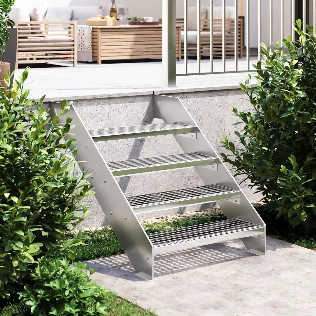 Tappetino per Scale | Gradino in Griglia 70x24x7 cm Acciaio Zincato