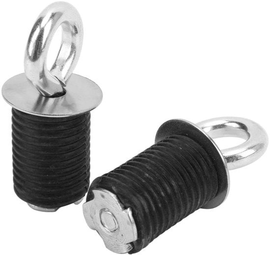Ancore di Trattenuta per Auto - Set a 2 pezzi - Materiale Durevole e Affidabile - Nero - Materiali di Alta Qualità