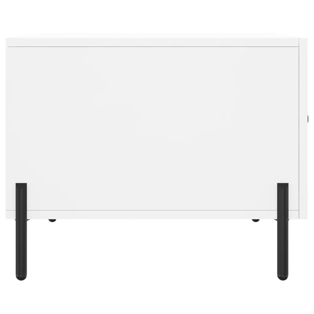 Tavolino da Salotto Bianco 50x50x40 cm in Legno Multistrato 829412
