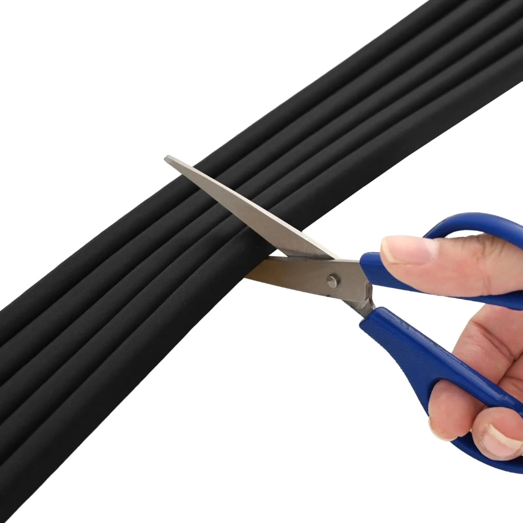 Nastro adesivo per finestre Nero 14 x 12 mm 100 m Schiuma EPDM 42038197