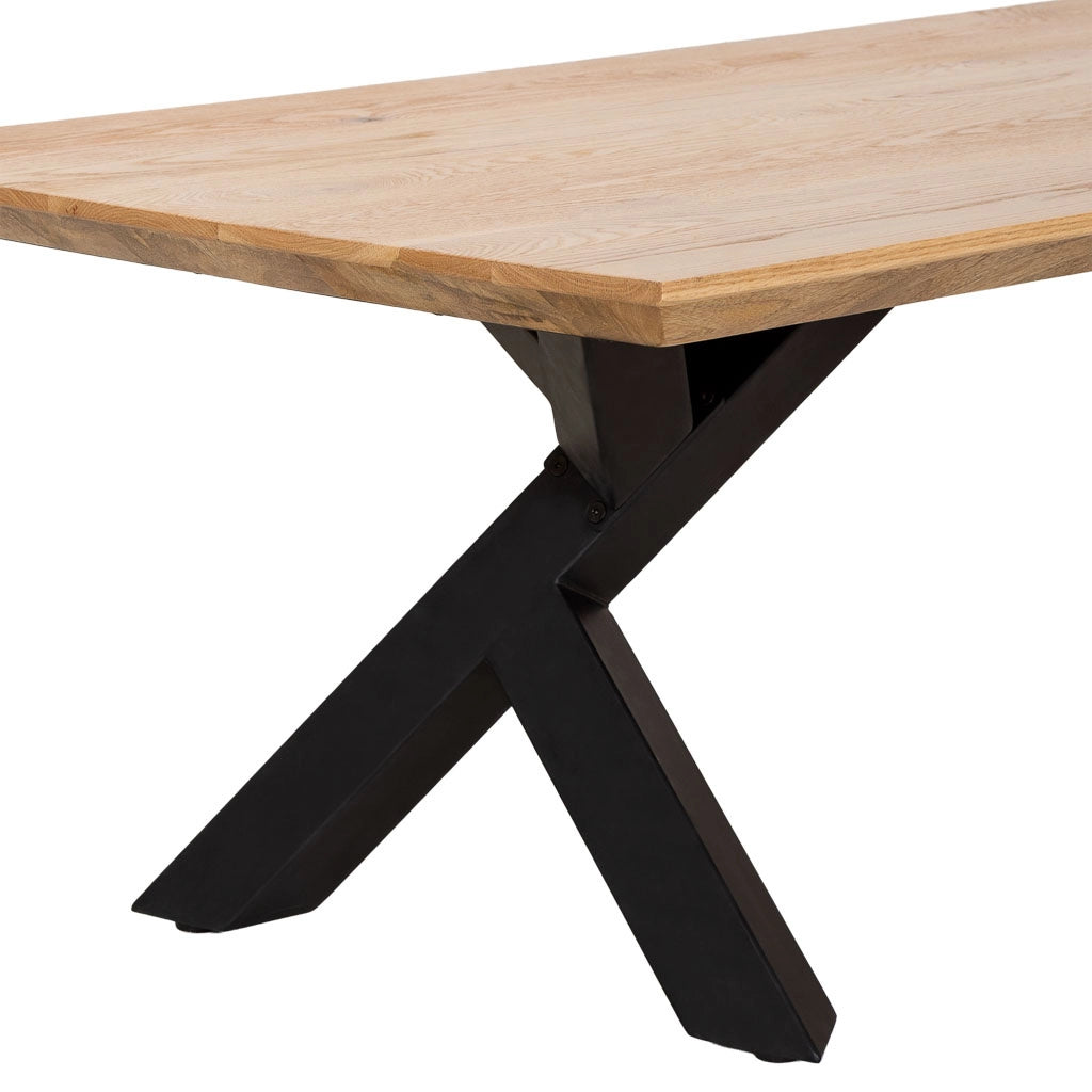 Tavolo da centro in legno marrone e nero 140x70x46h cm