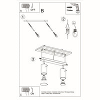 Lampada da soffitto RING 2 cromo