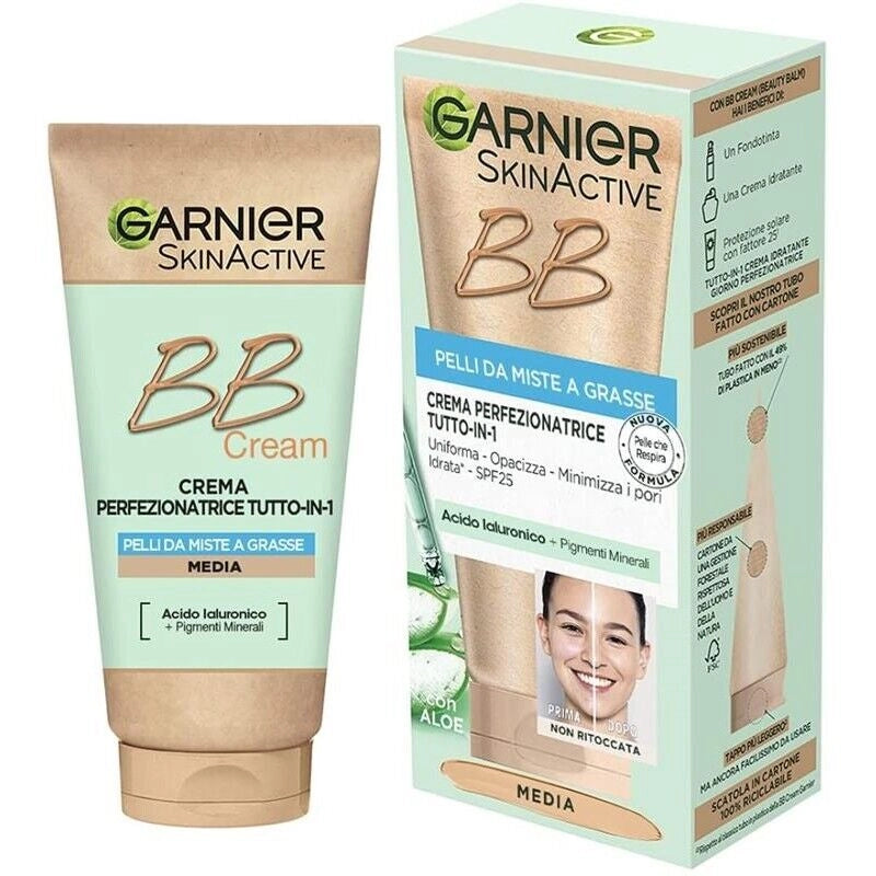 GARNIER BB CREAM ALL ' ALOE VERA OPACIZZANTE PER PELLI MISTE O GRASSE 50 ML
