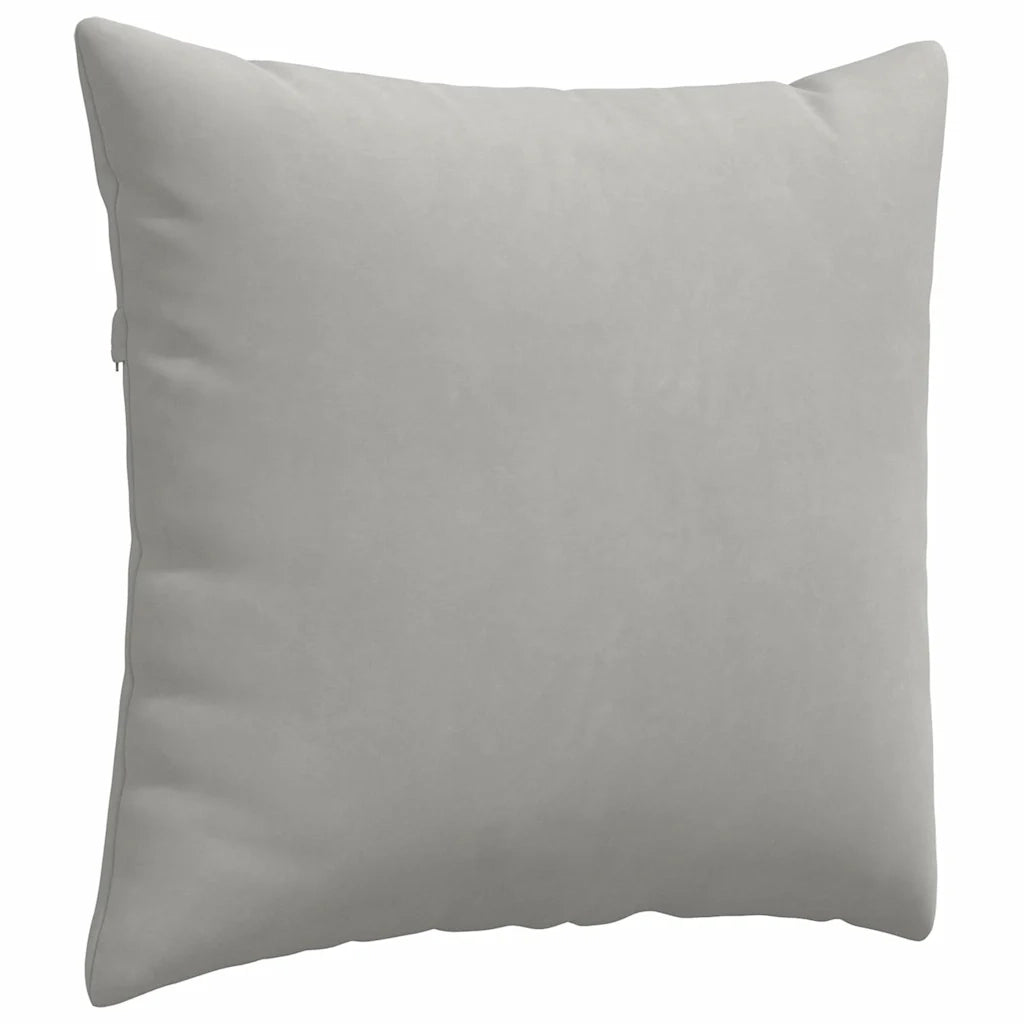 Cuscini da Divano 2 pz | Cuscini per sedie Grigio chiaro 45 x 45 cm Tessuto