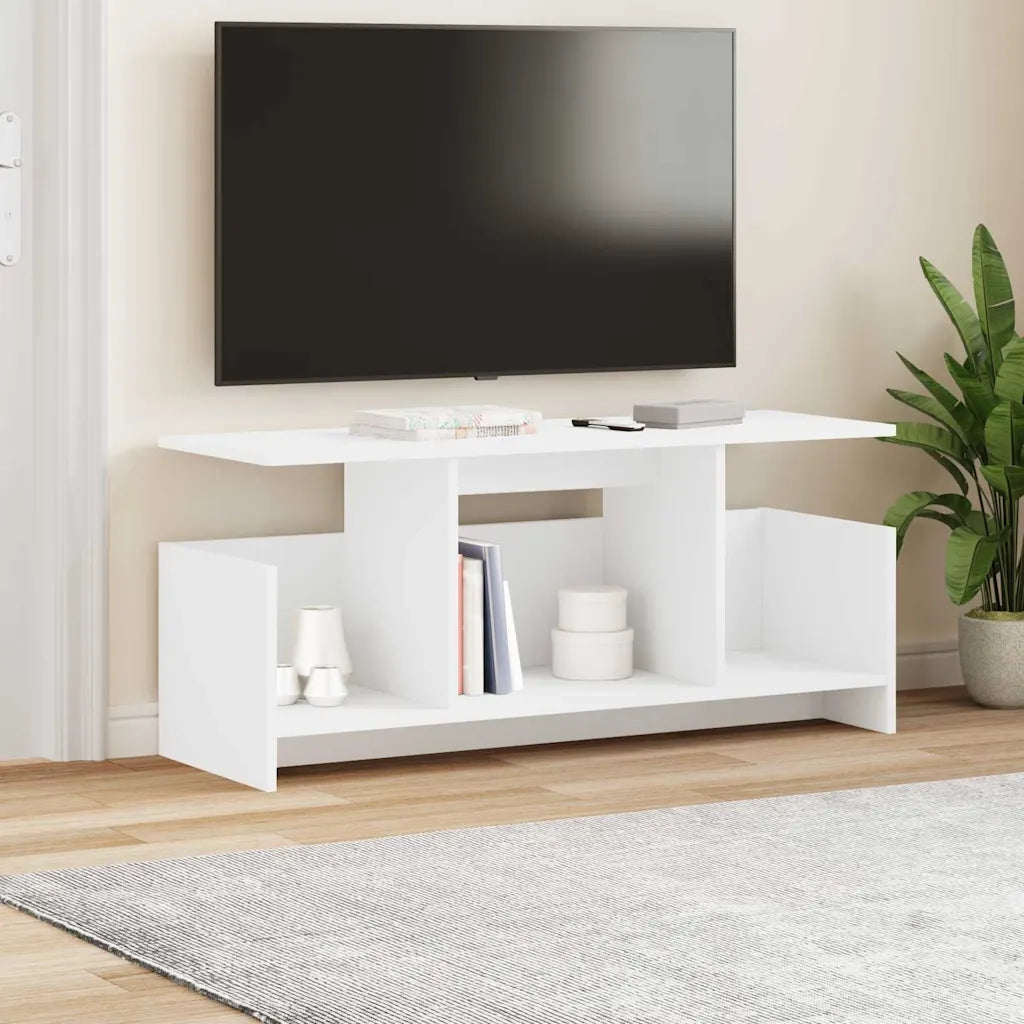 Supporto TV Bianco 102 x 35 x 45 cm Legno multistrato 890992