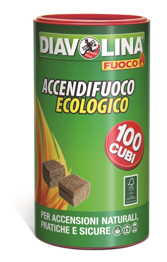 DIAVOLINA ACCENDIFUOCO NATURA BOX 100 PEZZI