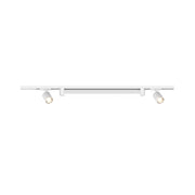 Kit Binario Moderno Mono Mix Metallo Bianco 3 Luci Led-Gu10 28W Naturale