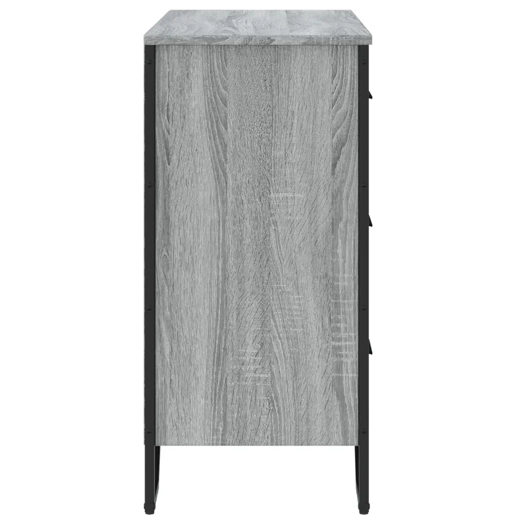 Cassettiera Grigio Sonoma 91x35,5x74,5 cm in Truciolato