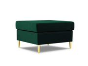 Cosmopolitan Design - Pouf "Kyoto" in velluto verde bottiglia 