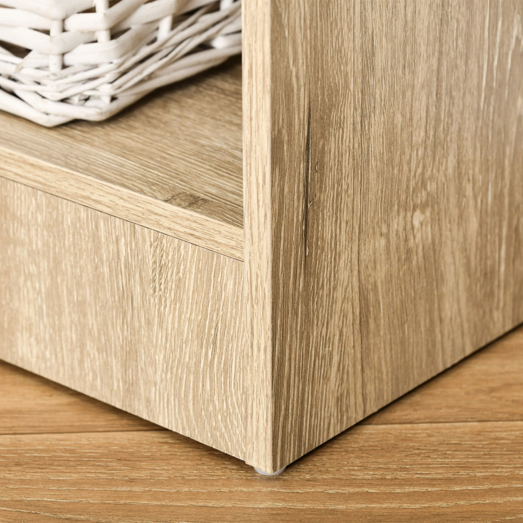 Libreria 5 Livelli con Ripiani Ajustables ¨C zephmum ¨C 63x29,5x176 cm Legno Naturale